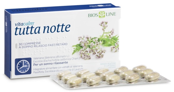 VITACALM TUTTA NOTTE FAST/RETARD 30 COMPRESSE - farmanauta.it