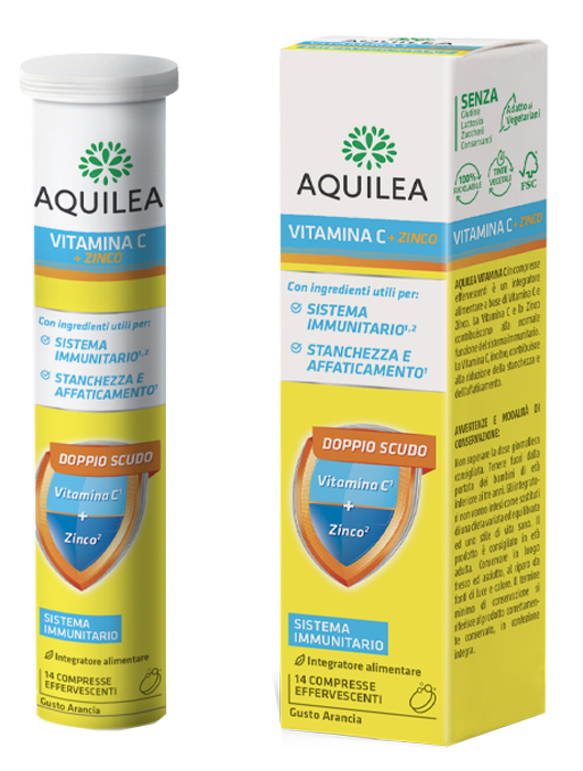 AQUILEA VITAMINA C 14 COMPRESSE EFFERVESCENTI - farmanauta.it