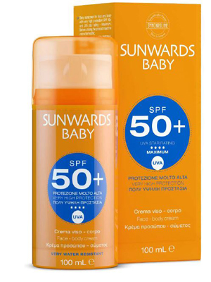 SUNWARDS BABY FACE E BODY CREAM SPF 50+ 100 ML - farmanauta.it