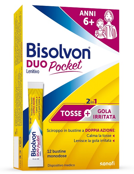 BISOLVON DUO POCKET LENITIVO NEW 12 BUSTINE - farmanauta.it