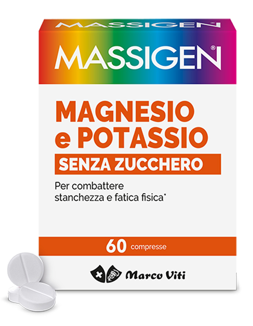 MASSIGEN MAGNESIO POTASSIO 60 COMPRESSE - farmanauta.it