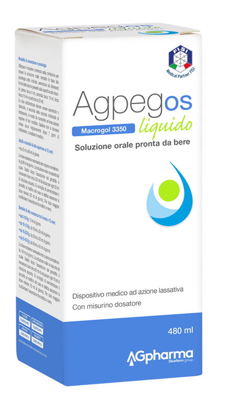 AGPEG OS MACROGOL 3350 LIQUIDO 480 ML - farmanauta.it
