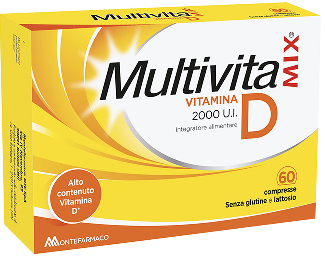 MULTIVITAMIX VITAMINA D 2000 UI 60 COMPRESSE - farmanauta.it