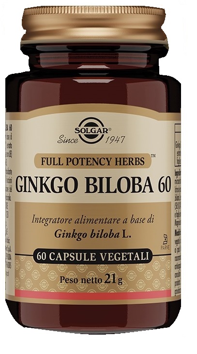 GINKGO BILOBA 60 60 CAPSULE VEGETALI - farmanauta.it