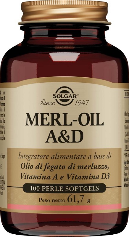 MERL OIL A&D 100 PERLE SOFTGEL - farmanauta.it
