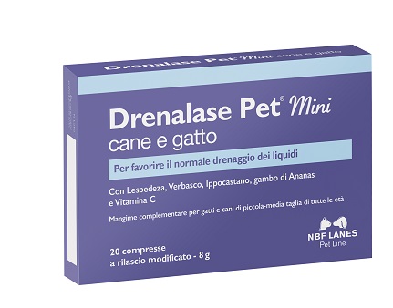 DRENALASE PET MINI CANE GATTO 20 COMPRESSE - farmanauta.it