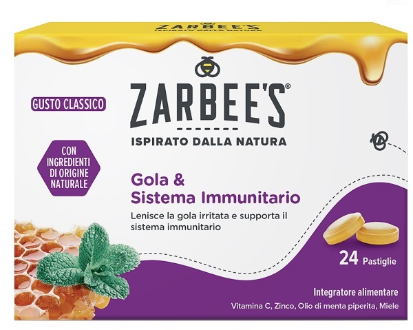 ZARBEE'S GOLA & SISTEMA IMMUNITARIO 24 PASTIGLIE - farmanauta.it