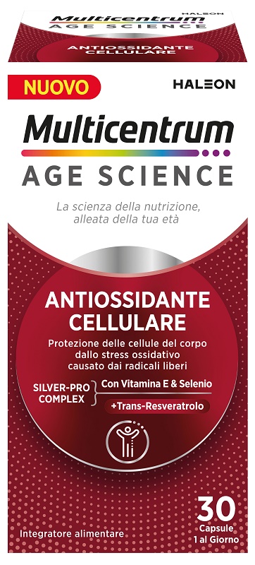 MULTICENTRUM AGE SCIENCE ANTIOSSIDANTE CELLULARE 30 CAPSULE - farmanauta.it