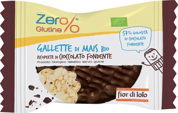 ZER% GLUTINE GALLETTE MAIS RICOPERTE CIOCCOLATO FONDENTE BIO 32 G - farmanauta.it