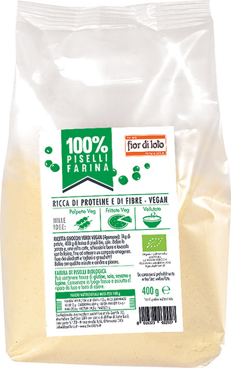 FIOR DI LOTO FARINA DI PISELLI BIO 400 G - farmanauta.it