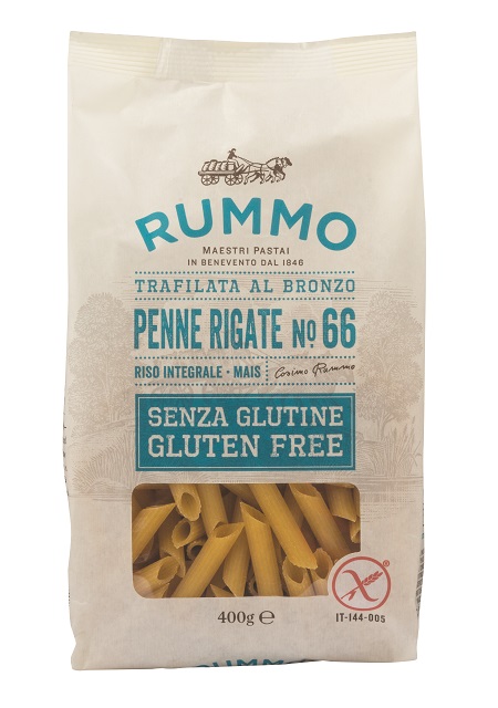 RUMMO PENNE RIGATE N66 DI RISO INTEGRALE E MAIS 400 G - farmanauta.it