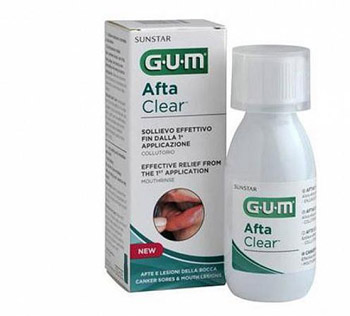 GUM AFTACLEAR RINSE 120 ML COLLUTORIO - farmanauta.it