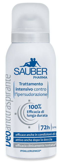 SAUBER ANTITRASPIRANTE 72 ORE SPRAY - farmanauta.it