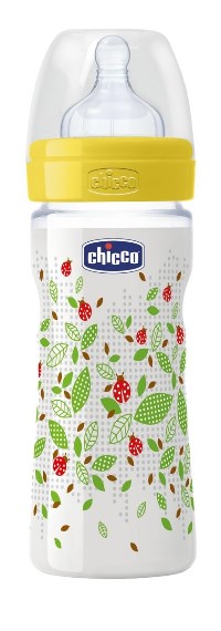 CHICCO BIBERON WELL BEING IN POLIPROPILENE UNISEX DA 250 ML MEDIUM SILICONE ITA - farmanauta.it