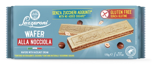 ZEROLE WAFERS ALLA NOCCIOLA SENZA ZUCCHERI AGGIUNTI 175 G - farmanauta.it