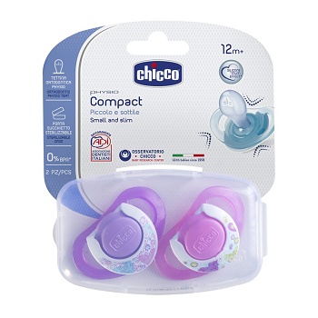 CHICCO SUCCHIETTO COMPACT GIRL S 16-36 MESI 2 PEZZI - farmanauta.it