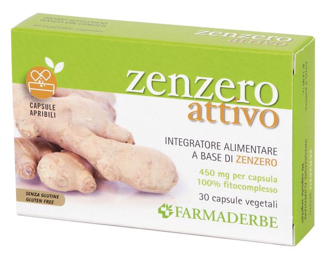 ZENZERO ATTIVO 30 CAPSULE VEGETALI - farmanauta.it