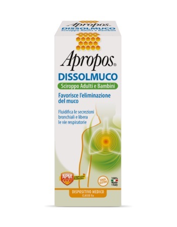 APROPOS DISSOLMUCO SCIROPPO ADULTI E BAMBINI 230 G - farmanauta.it
