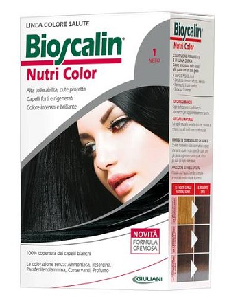 BIOSCALIN NUTRI COLOR 1 NERO SINCROB 124 ML - farmanauta.it
