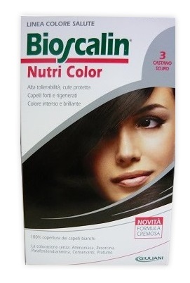 BIOSCALIN NUTRI COLOR 3 CASTANO SCURO SINCROB 124 ML - farmanauta.it