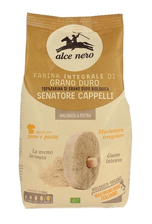 FARINA INTEGRALE SENATORE CAPPELLI BIO MACINATA A PIETRA 500 G - farmanauta.it