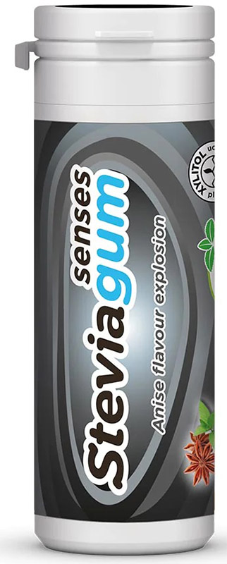 LEMON PHARMA STEVIAGUM BLACK SENSES 20 GOMME - farmanauta.it