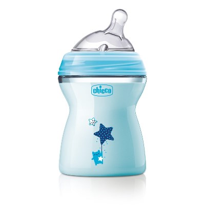 CHICCO BIBERON NATFEEL 2M+ BOY 250 ML - farmanauta.it