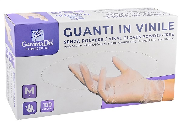 GUANTI VINILE SENZA POLVERE MEDIUM 100 PEZZI - farmanauta.it