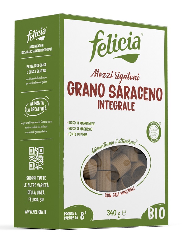 FELICIA BIO SARACENO MEZZI RIGATONI 340 G - farmanauta.it
