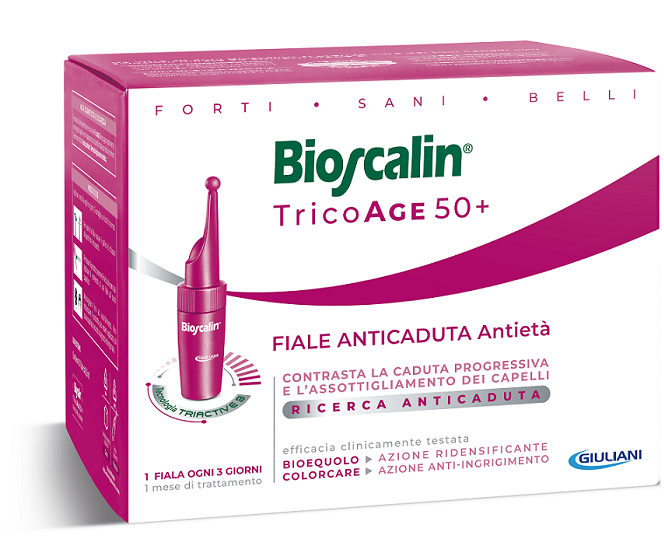 BIOSCALIN TRICOAGE ANTICADUTA ANTIETA' 10 FIALE 3,5 ML - farmanauta.it