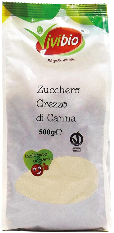 ZUCCHERO GREZZO DI CANNA VIVIBIO 500 G - farmanauta.it