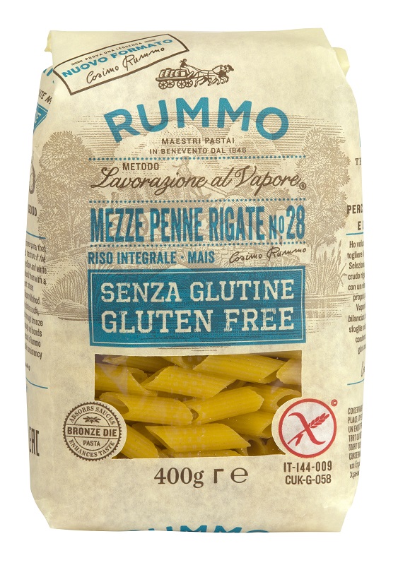 RUMMO MEZZE PENNE RIGATE NUMERO 28 400 G - farmanauta.it