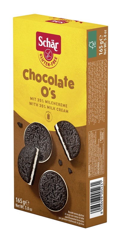 SCHAR CHOCOLATE O'S BISCOTTI 165 G - farmanauta.it