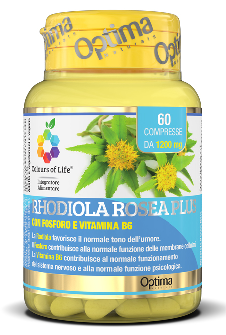COLOURS OF LIFE RHODIOLA ROSEA PLUS 60 COMPRESSE 1200 MG - farmanauta.it