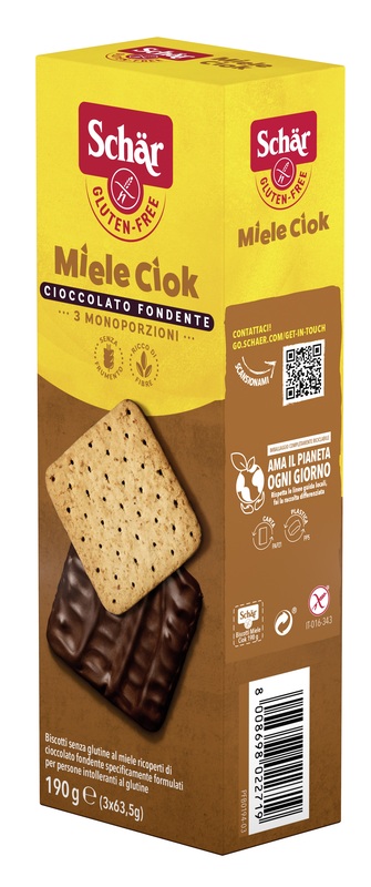 SCHAR BISCOTTI MIELE CIOK 190 G - farmanauta.it