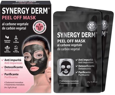 SYNERGY DERM PEEL OFF MASK 4 TRATTAMENTI MONODOSE 7 G - farmanauta.it