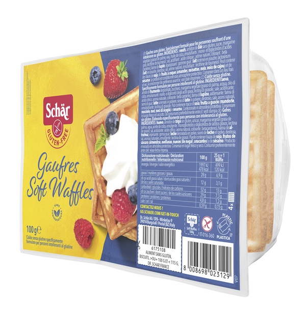 SCHAR GAUFRE SOFT WAFFLES 100 G - farmanauta.it