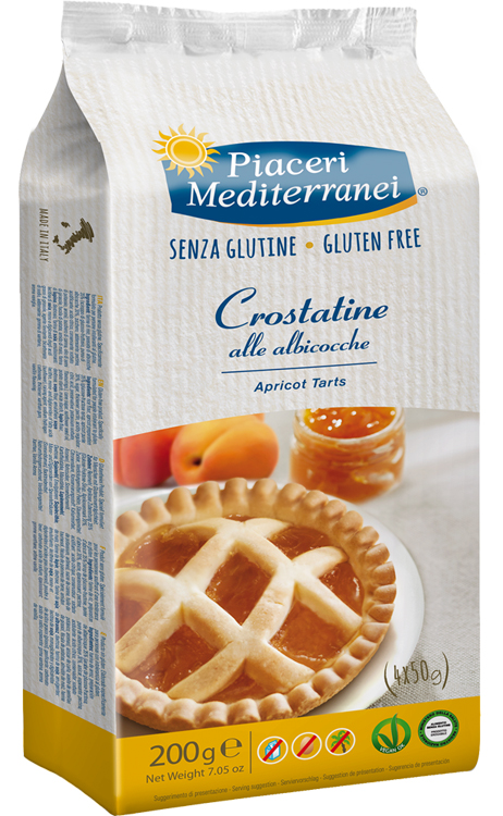 PIACERI MEDITERRANEI LE BONTA' DEL MATTINO CROSTATINE ALL'ALBICOCCA 4 X 50 G - farmanauta.it