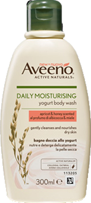 AVEENO BAGNO DOCCIA YOGURT ALBICOCCA & MIELE 300 ML PROMO - farmanauta.it