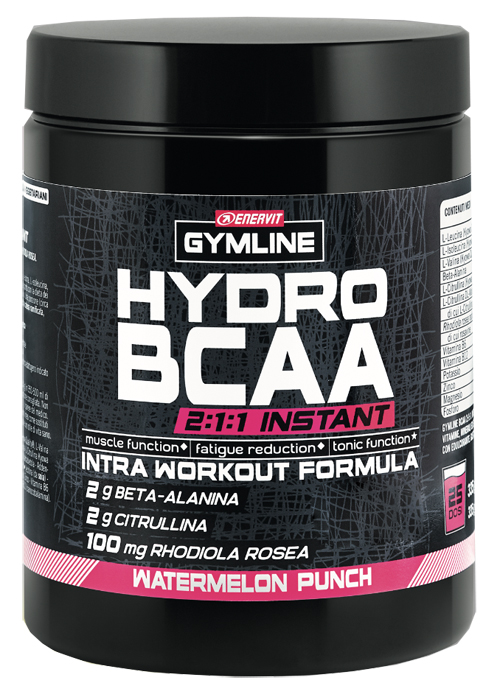 GYMLINE MUSCLE HYDRO BCAA INSTANT WATERMELON POLVERE 335 G - farmanauta.it