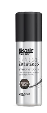 BIOSCALIN NUTRICOLOR SPRAY COLORE ISTANTANEO CASTANO SCURO 75 ML - farmanauta.it