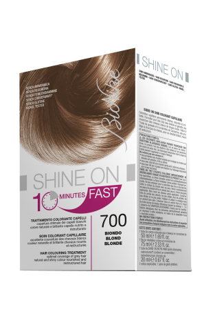 BIONIKE SHINE ON FAST TRATTAMENTO COLORANTE CAPELLI BIONDO 700 FLACONE 60 ML + TUBO 60 ML - farmanauta.it