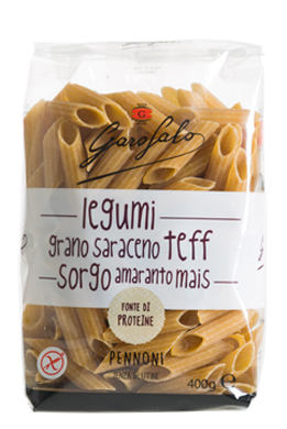 GAROFALO PENNONI PASTA SENZA GLUTINE LEGUMI E CEREALI 400 G - farmanauta.it
