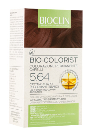 BIOCLIN BIO COLORIST 5,64 CASTANO CHIARO ROSSO RAME TIZIANO - farmanauta.it