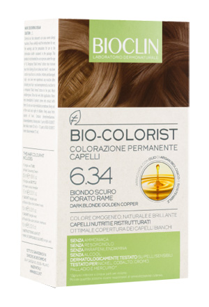 BIOCLIN BIO COLORIST 6,34 BIONDO SCURO DORATO RAME - farmanauta.it