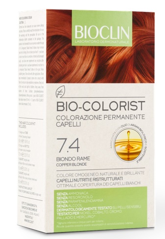 BIOCLIN BIO COLORIST 7,4 BIONDO RAME - farmanauta.it