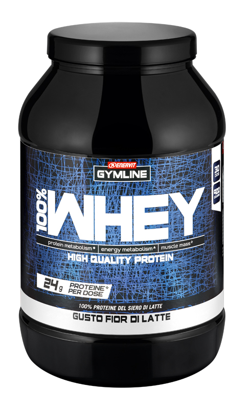 GYMLINE 100% WHEY CONCENTRATE LATTE 900 G - farmanauta.it