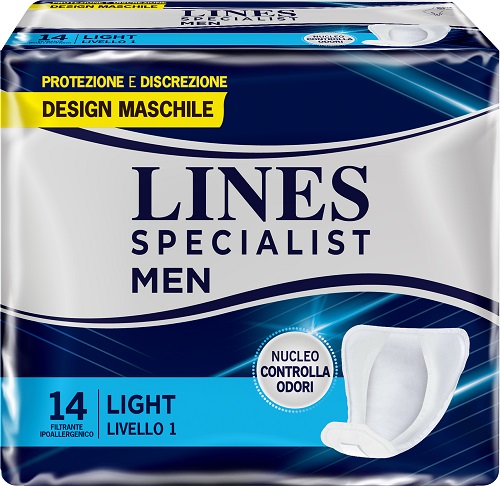 PANNOLONI LINES SPECIALIST MEN LIVELLO 1 14 PEZZI - farmanauta.it