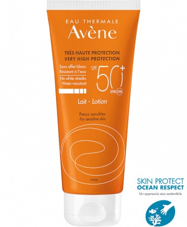 EAU THERMALE AVENE SOLARE LATTE SPF50+ 100 ML NUOVA FORMULA - farmanauta.it