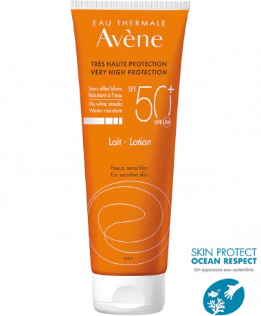 EAU THERMALE AVENE SOLARE LATTE SPF50+ 250 ML NUOVA FORMULA - farmanauta.it
